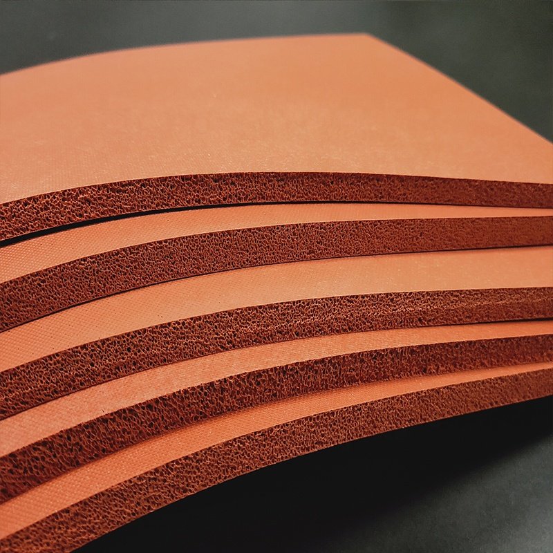 Factory custom size silicone sponge sheets insulation heat resistance auto silicone foam sheet