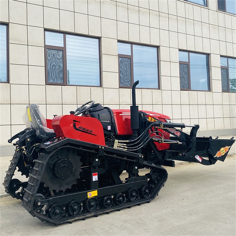 Durable sturdy chinese farming tools agricultural Implements 80Hp crawler tractor agricoltur tractor