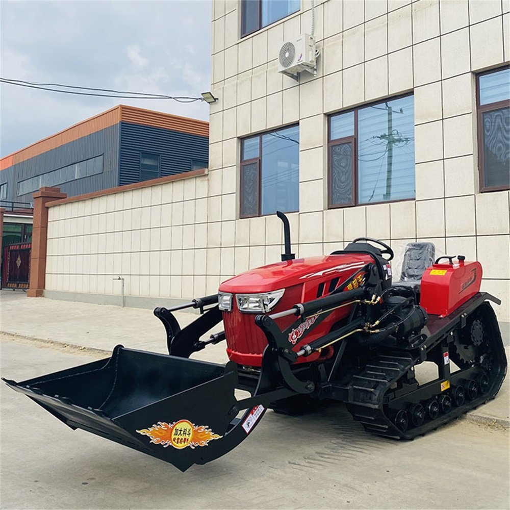 Durable sturdy chinese farming tools agricultural Implements 80Hp crawler tractor agricoltur tractor
