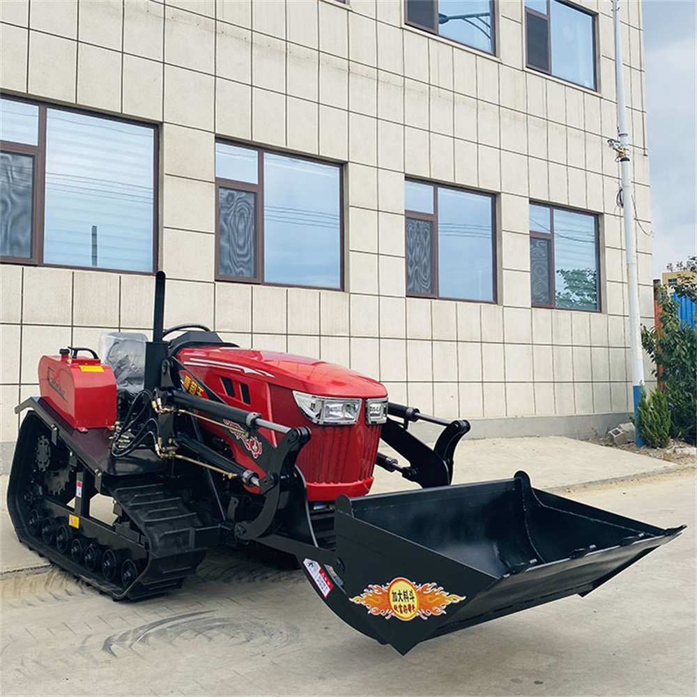 Durable sturdy chinese farming tools agricultural Implements 80Hp crawler tractor agricoltur tractor