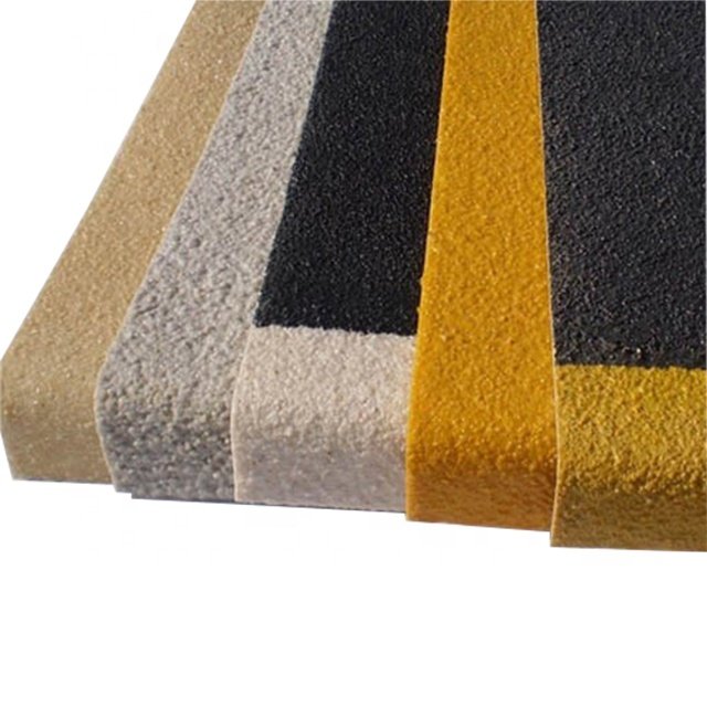 345X55mm GRP FRP Treads gritted Stairs nosing for Marble Stair Tread Non Slip Covers