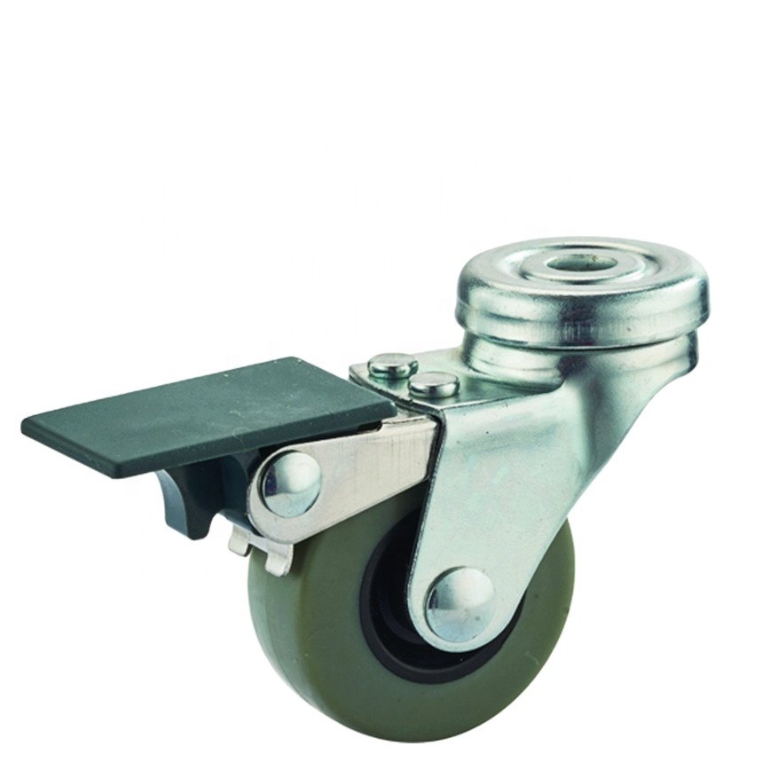2024 hot Hot Rolling Floor Protective Removable Black 1.25" ,1.5" Polypropylene Chair Caster Wheel