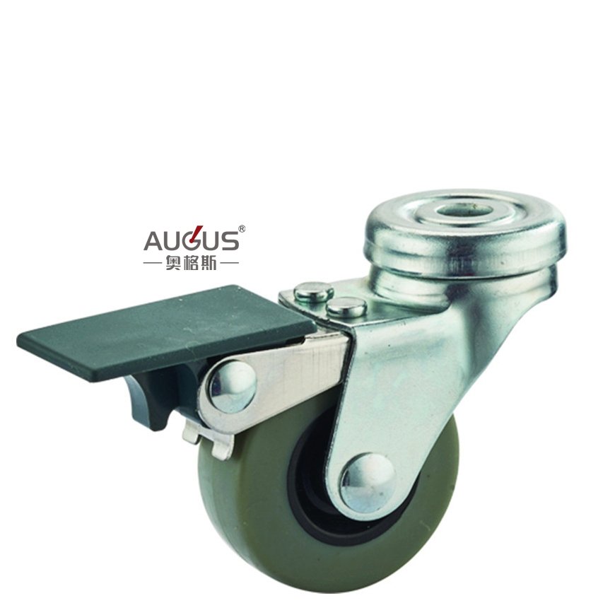 2024 hot Hot Rolling Floor Protective Removable Black 1.25" ,1.5" Polypropylene Chair Caster Wheel