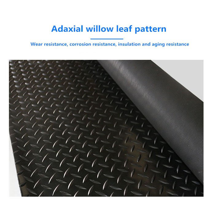 3mm Willow Leaf Rubber Mat Sheet Roll