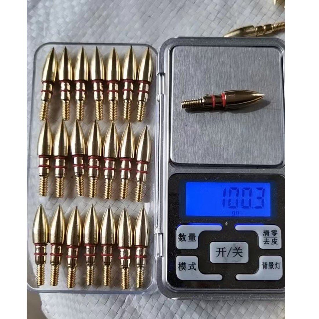 Linkboy Archery ID6.2mm OD7.6mm Arrow Points Tips Target 100GR O Rubber Ring for Compound Bow Hunting