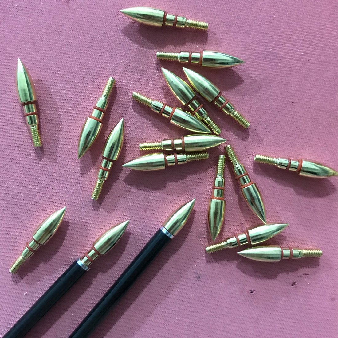 Linkboy Archery ID6.2mm OD7.6mm Arrow Points Tips Target 100GR O Rubber Ring for Compound Bow Hunting