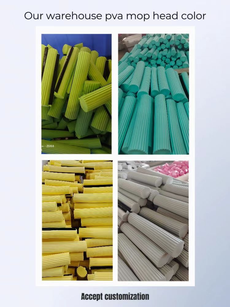 New roll stick collodion mop head pva water absorption speed soft sponge replacement head 28cm mop accessories factory wholesale