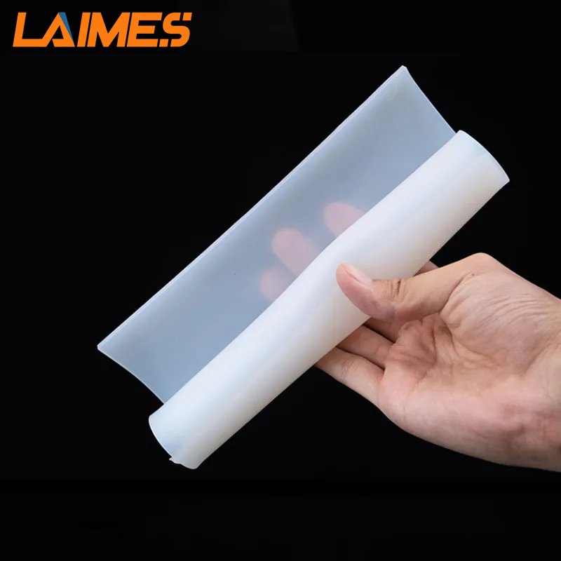 Silicone Rubber Sheet Thickness 0.5 1 2 3 4 5 mm Translucent Silicone Sheet For Vacuum Press Oven Heat Resistant Silicone Mat