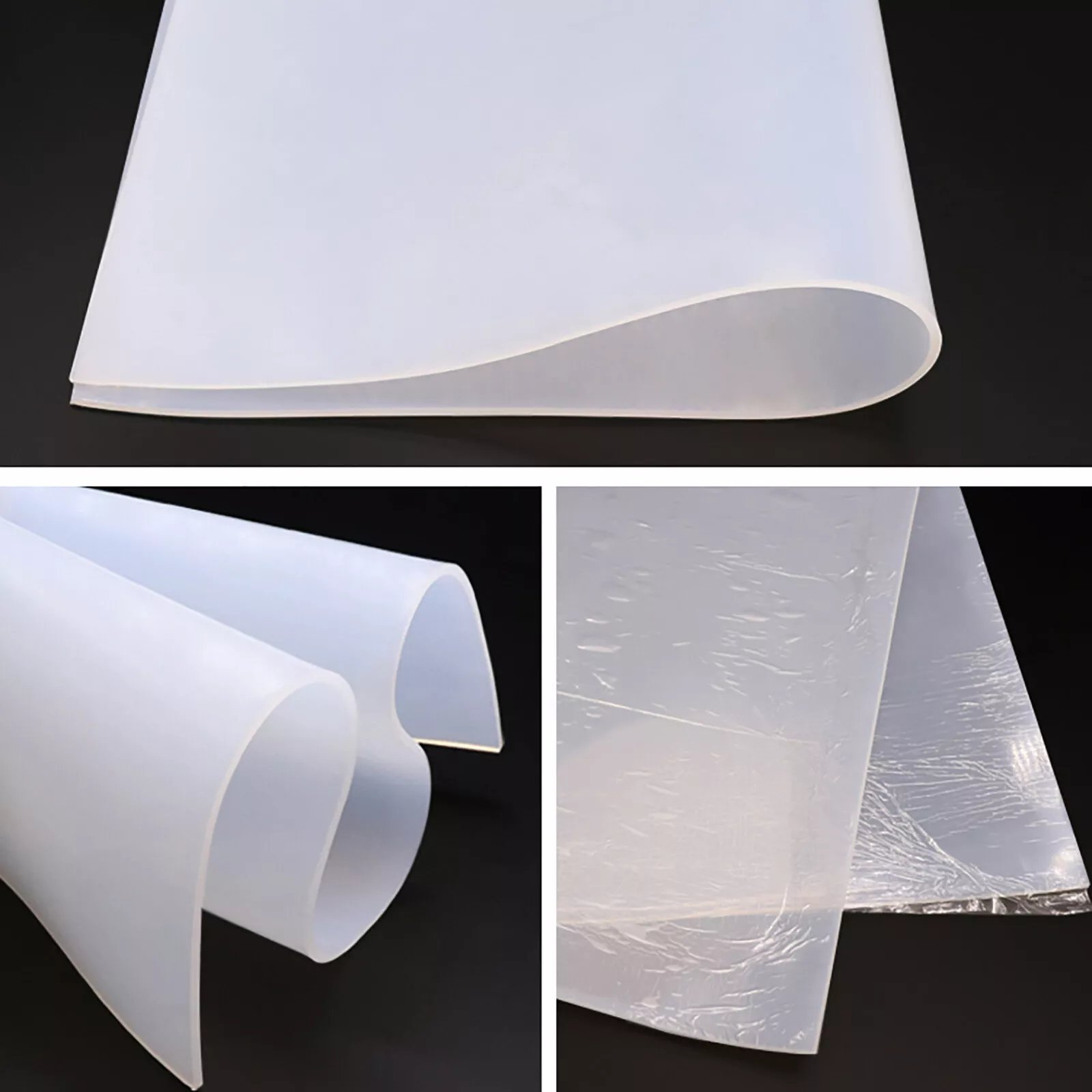 Silicone Rubber Sheet Thickness 0.5 1 2 3 4 5 mm Translucent Silicone Sheet For Vacuum Press Oven Heat Resistant Silicone Mat