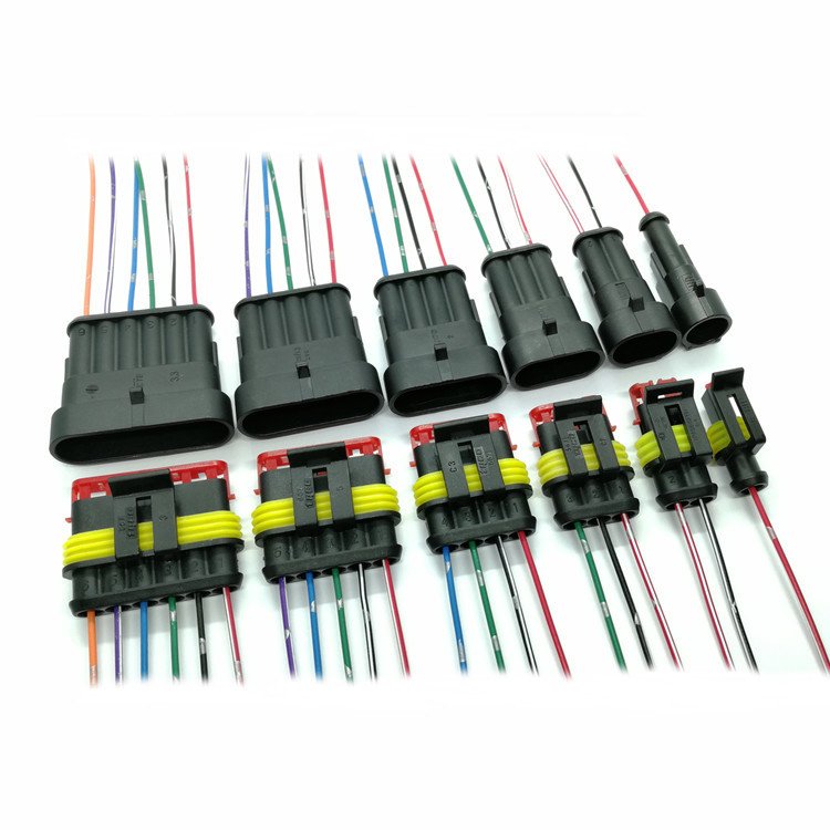 Car Waterproof Male Female Electrical 1 2 3 4 5 6 Pin Connector Auto Wire Harness