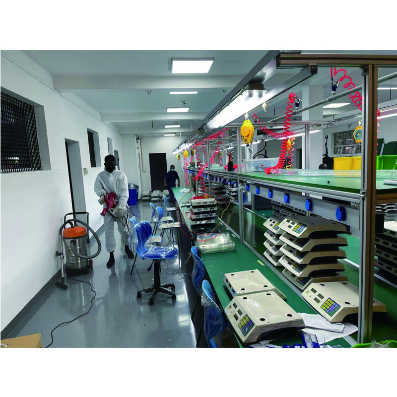 computer and mobile phone pvc belt conveyor assembly table production assembly line