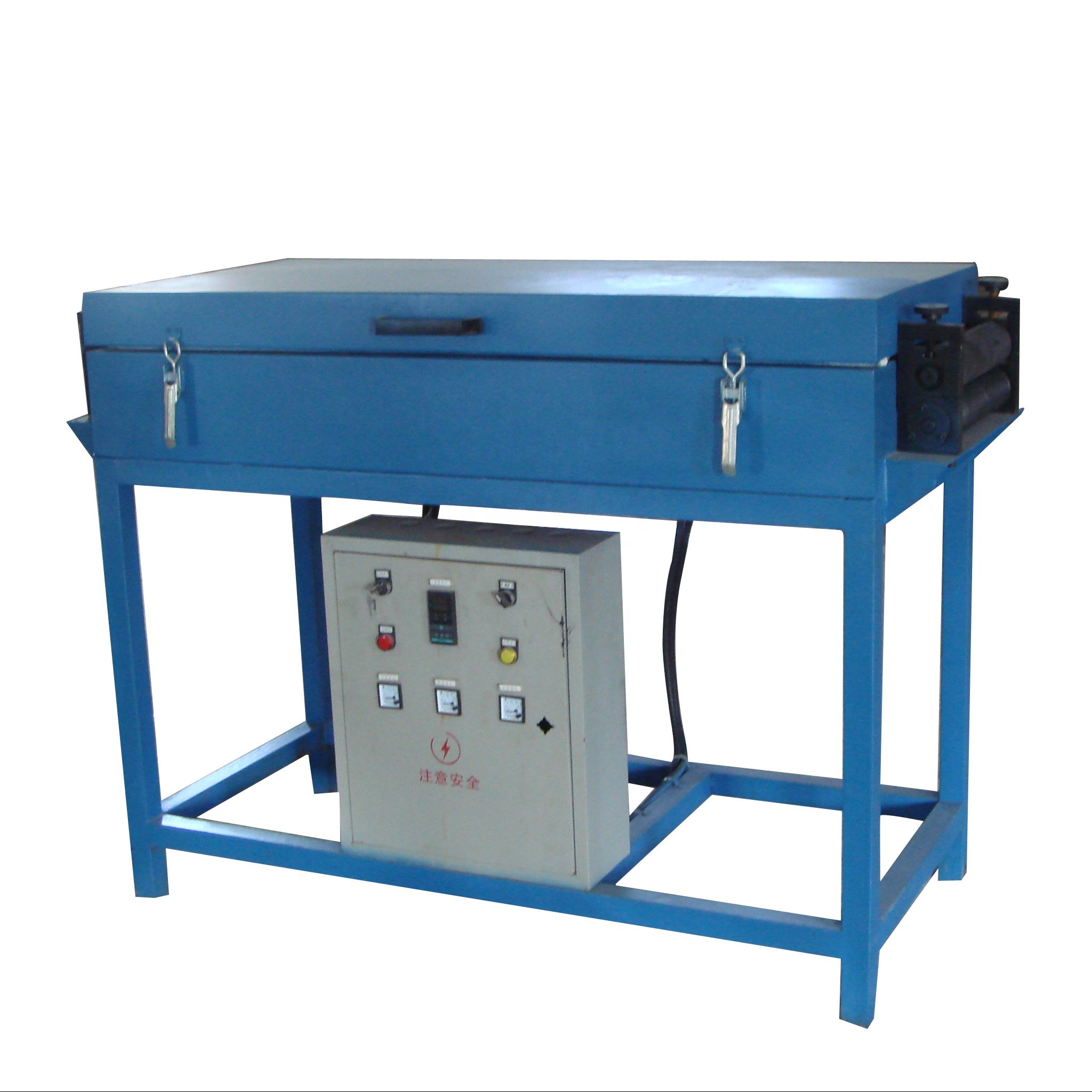 Rubber preheat oven for oil relief rubber machinery to heat steel belt core use
