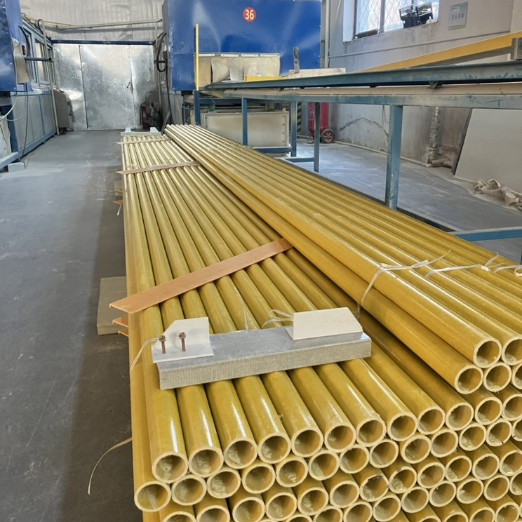 Customized High Quality GRP Pultrusion Profiles FRP Pultruded Round Tube FRP Rod