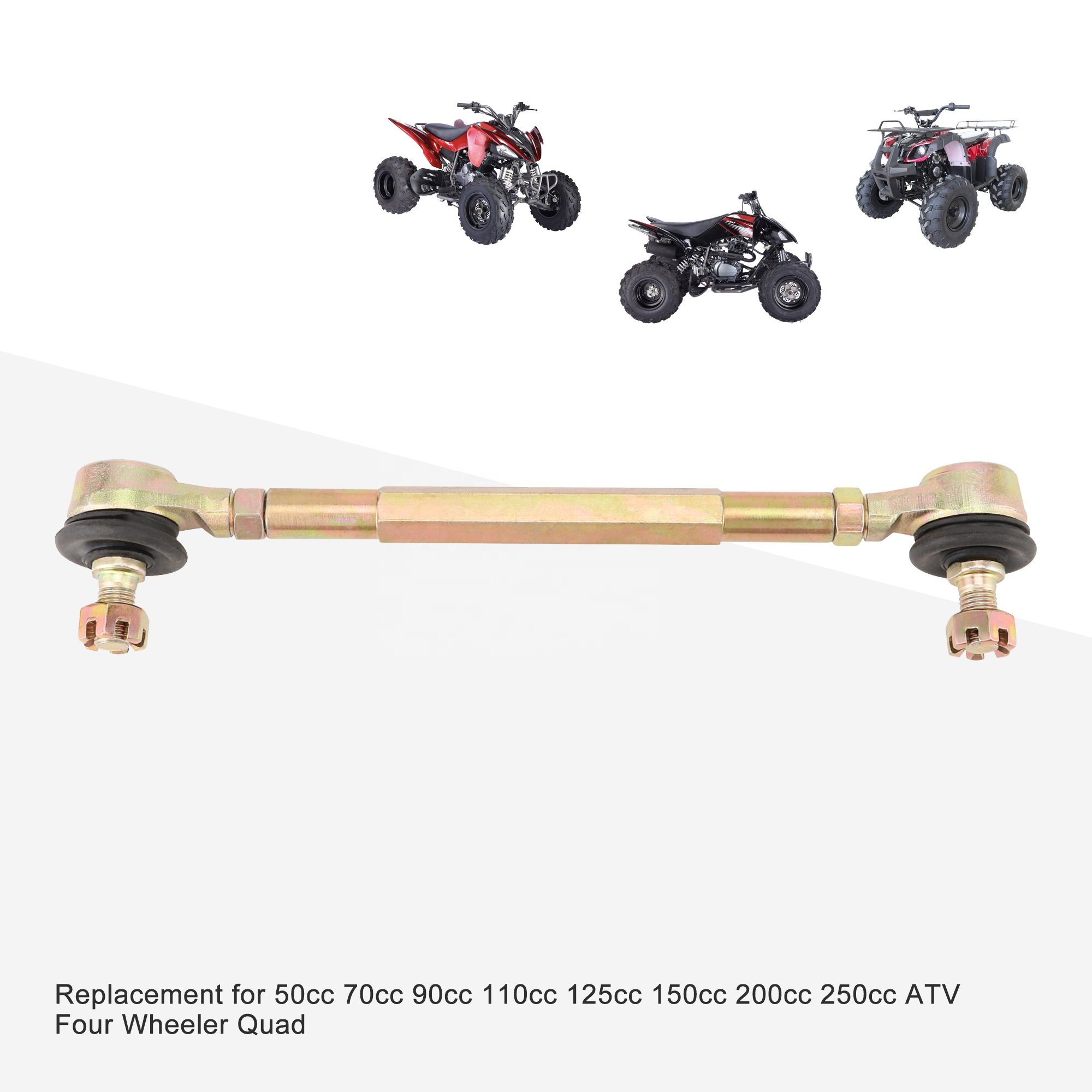 GOOFIT 150mm Tie Rod Assembly Replacement For 50cc 70cc 90cc 110cc 125cc 150cc 200cc 250cc ATV Four Wheeler Quad