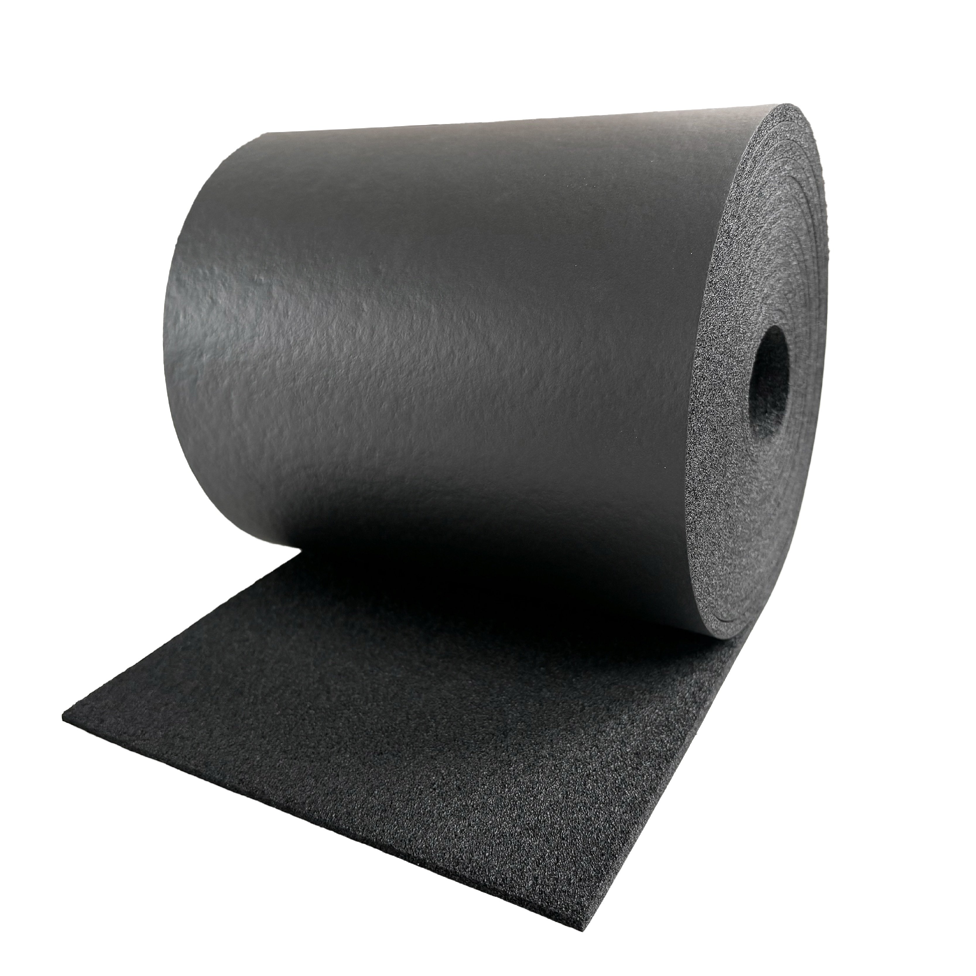 Flexible shock absorption elastomeric thermal insulation foam NBR/PVC rubber foam sheet/roll for chilled water installations