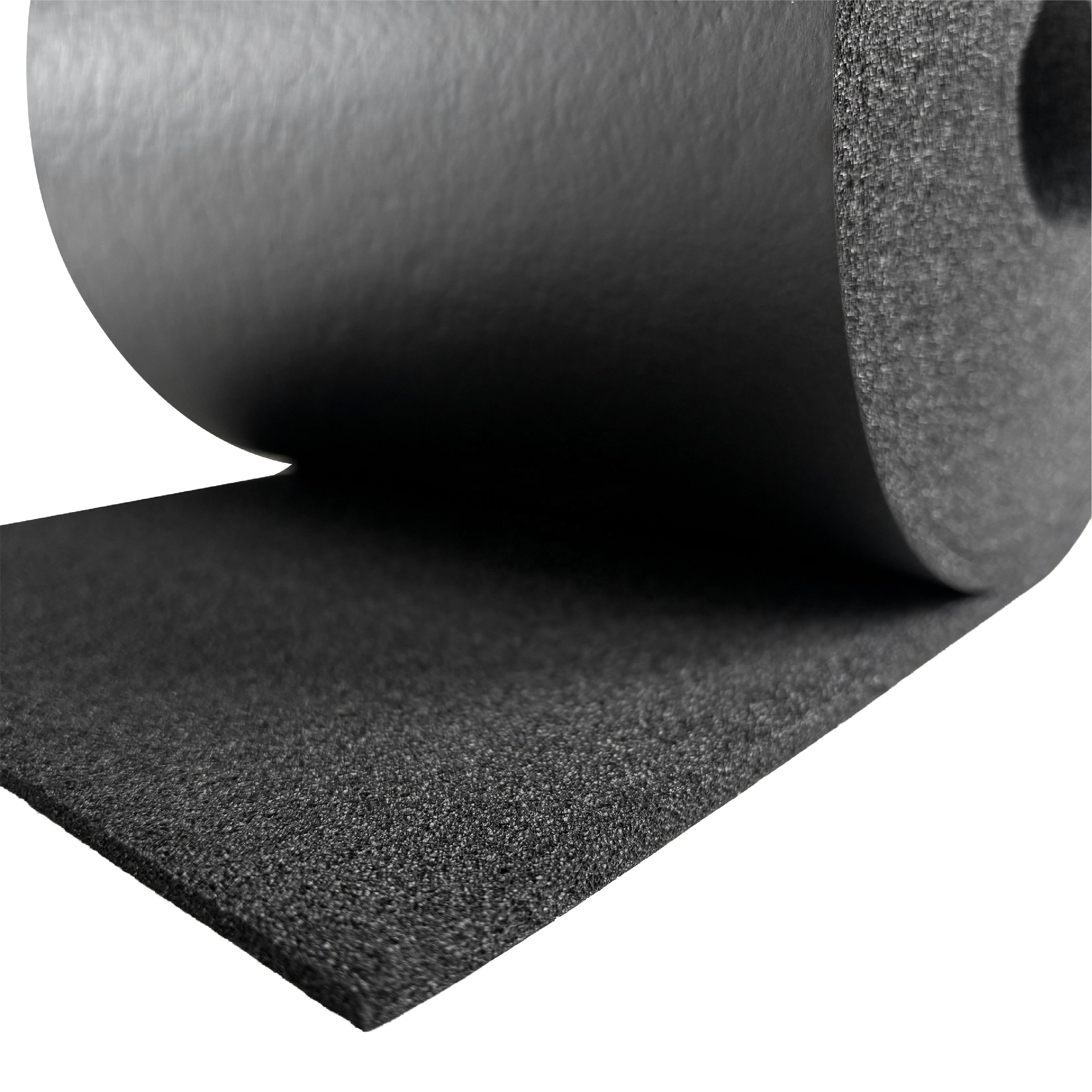 Flexible shock absorption elastomeric thermal insulation foam NBR/PVC rubber foam sheet/roll for chilled water installations