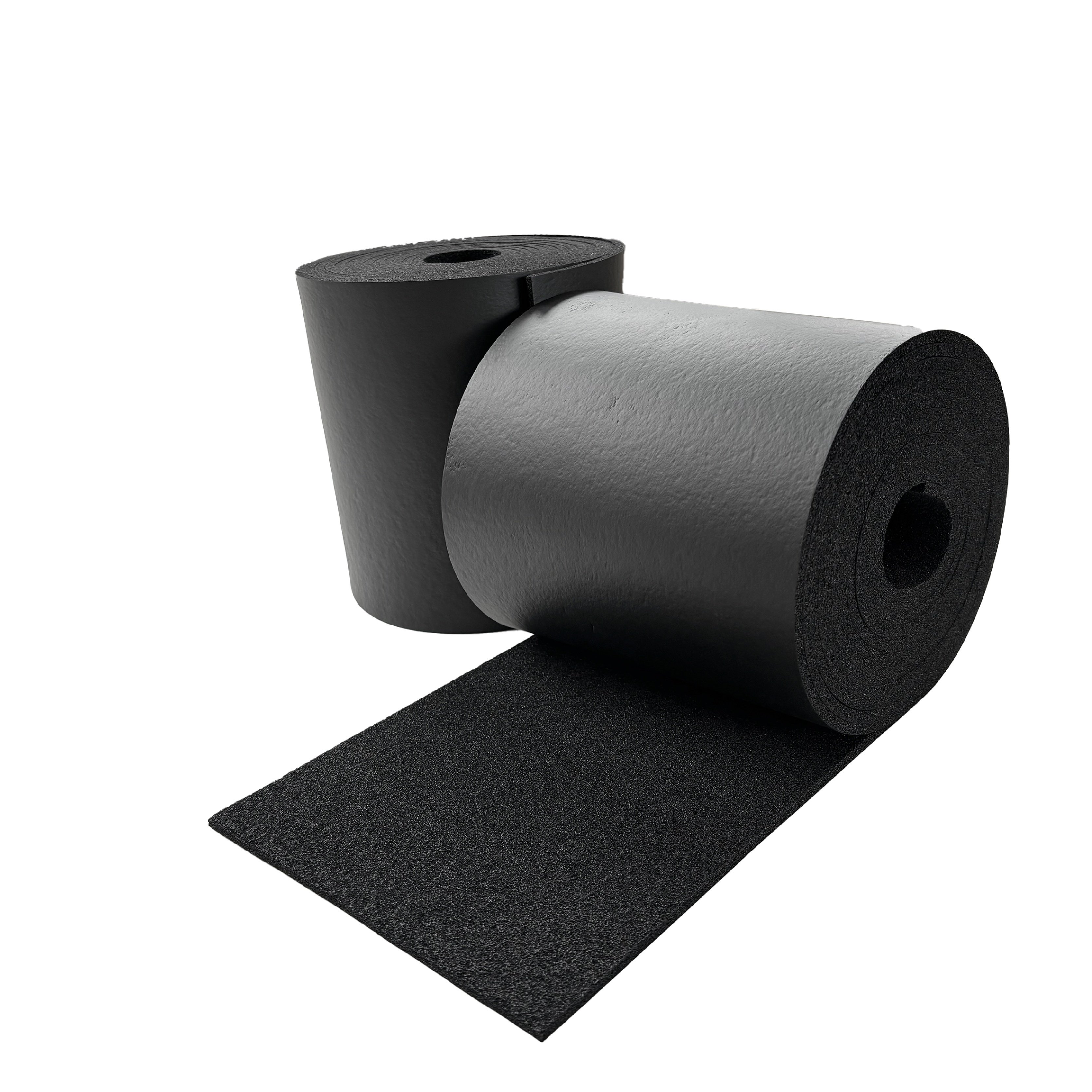 Flexible shock absorption elastomeric thermal insulation foam NBR/PVC rubber foam sheet/roll for chilled water installations