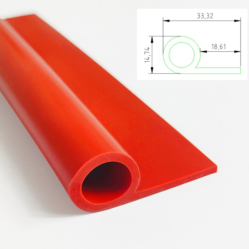 Wholesale ODM Customized Silicone Rubber Composite P Type Silicone Seals Silicone Rubber