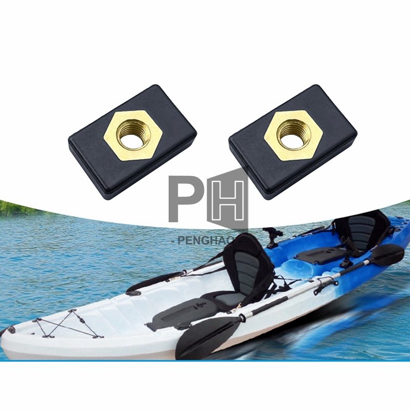 M6 Copper Sliding Nut Side Mount Slide Track Rail Fishing Rod Pole Holder Mounting Base T Slot Nut For Kayak Boat Canoe