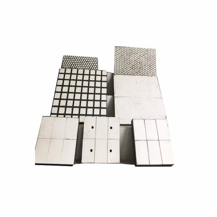 Ceramic Wear Plate ceramic rubber lining for belts