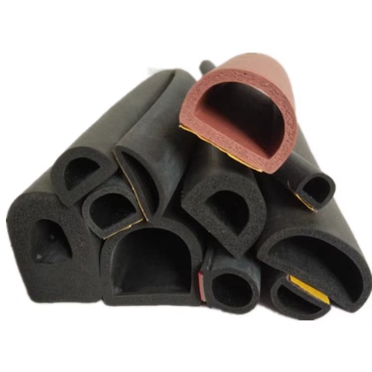 Self-adhesive Anti-collision Foam rubber Sealing Strip D-type Door And Window EPDM Foam Sealing Strip