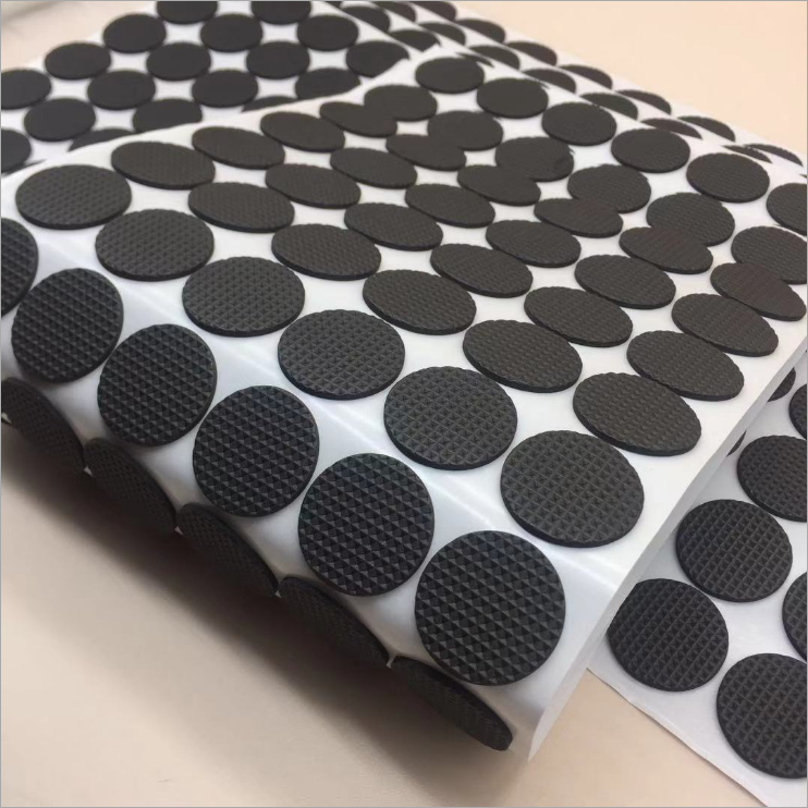 Self-stick Round Rubber Adhesive Silicone Bumpers Pads For Furniture