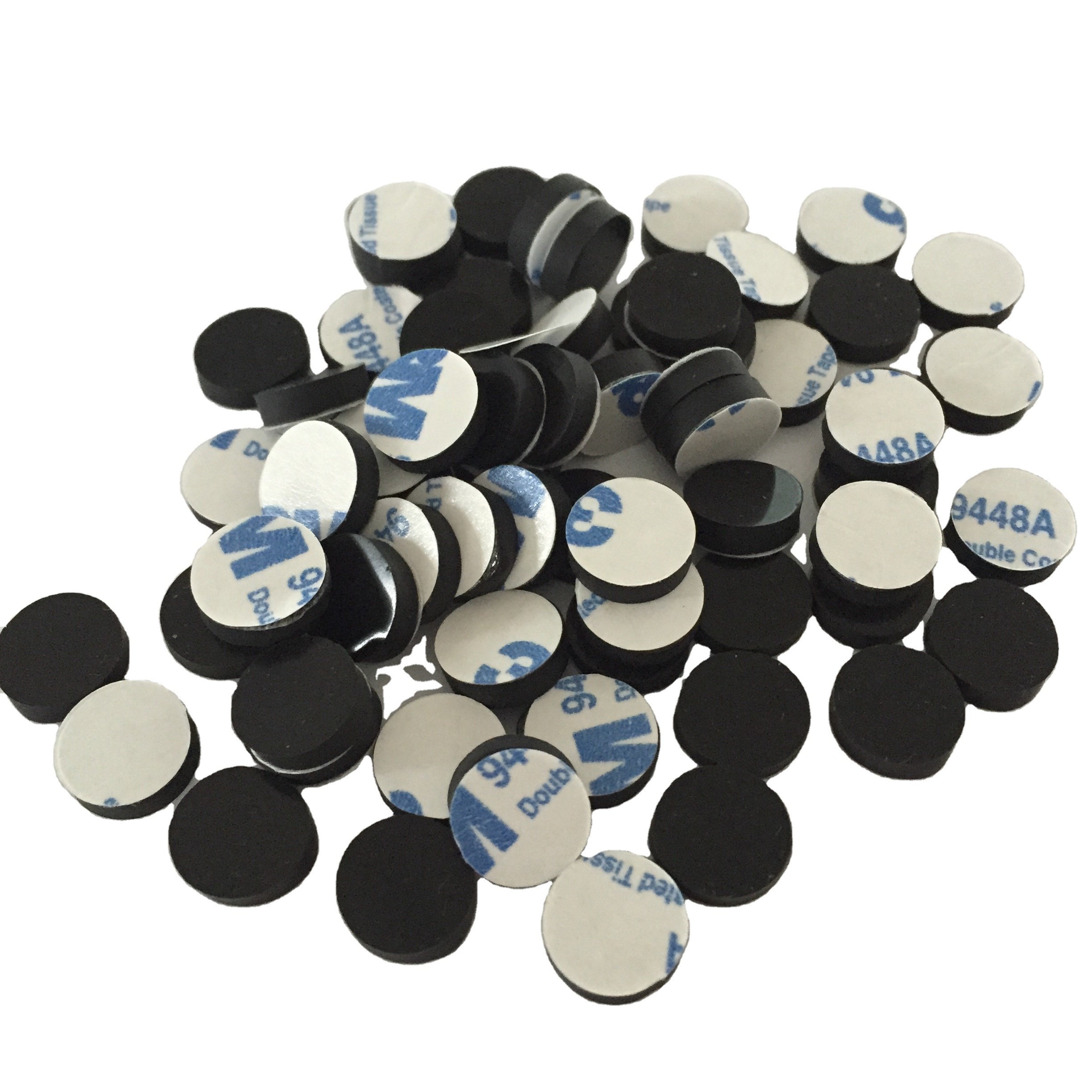 Self-stick Round Rubber Adhesive Silicone Bumpers Pads For Furniture