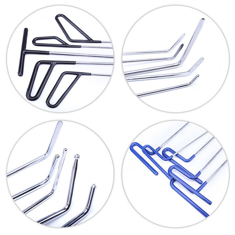 Auto Car Body Dent Repair Tools Hook Rods Master Tool Set For Pdr Dent Removal Tools