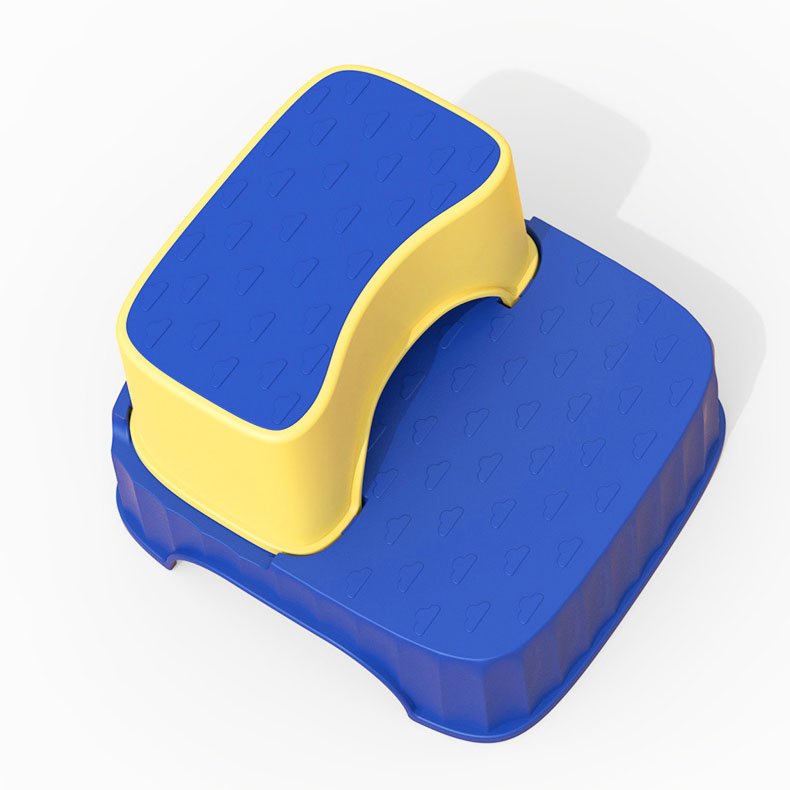 Good quality soft rubber surface 2 step anti slip potty step stool for kids Kitchen 2 Step Stool