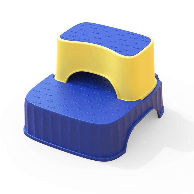Good quality soft rubber surface 2 step anti slip potty step stool for kids Kitchen 2 Step Stool
