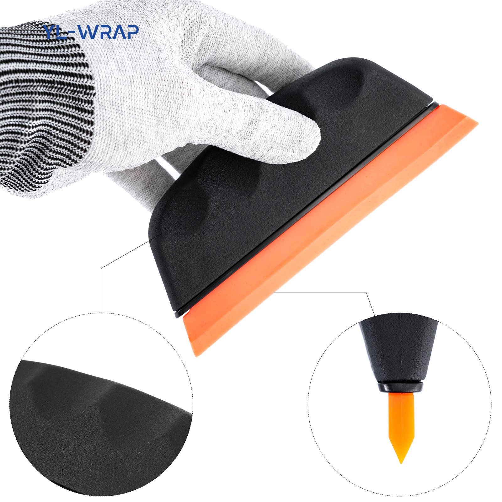 Good Quality Anti-Scratch Rubber Stickers Install Vinyl Film Tools Soft Wrapping Tint Tool PPF Squeegee