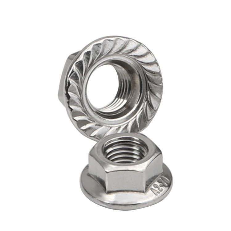 Stainless Steel Ss Blind Serrated Flanged Hexagon Lock M2 M3 M4 M5 M6 M7 M8 M9 M10 M15 M30 Insert T Furniture Flange Hex Nuts