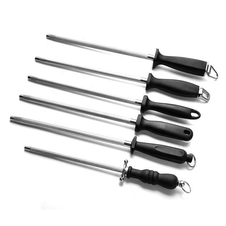 8 inch Kitchen Knife Sharpener Manual Plastic Handle Knife Sharpening Rod