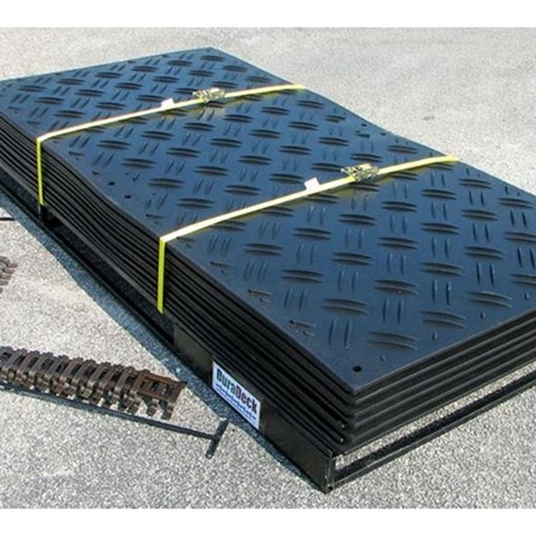 10mm-20mm plastic hdpe road mat construction track 4x8 protection ground mat