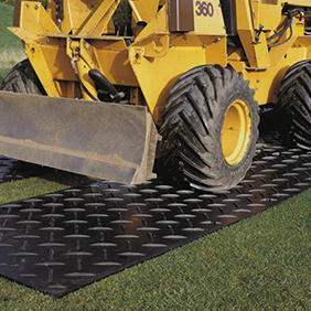 10mm-20mm plastic hdpe road mat construction track 4x8 protection ground mat