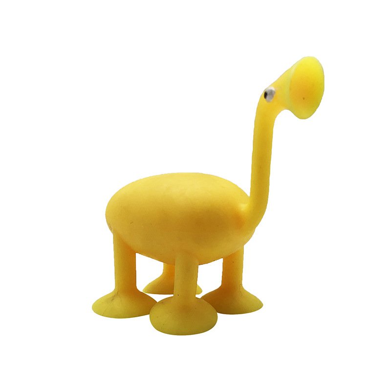 ZF164 Trending products 2020 cartoon animal suction cup toy rubber sucker innovative thinking creative educational kids