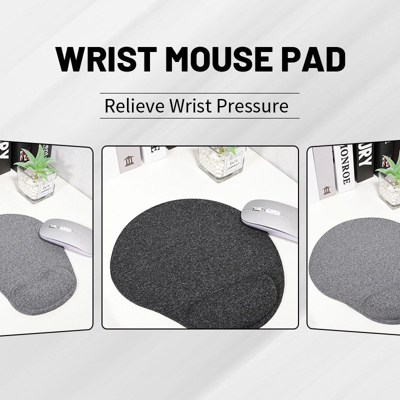 Ergonomic Non-Slip PU Base Memory Foam Gel Computer Mouse Mat Gaming Mouse Pad