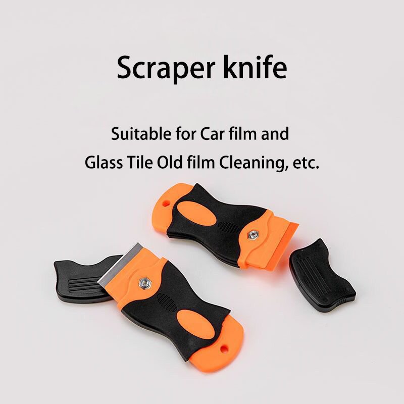 Cleaning Scraper Window Glass Ceramic Scraper Two kinds Blade Plastic Handle Automotive Film Sticker Remover