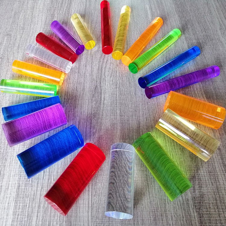 Wholesale multi colored translucent pmma plastic acrylic rods for led lighting sticks