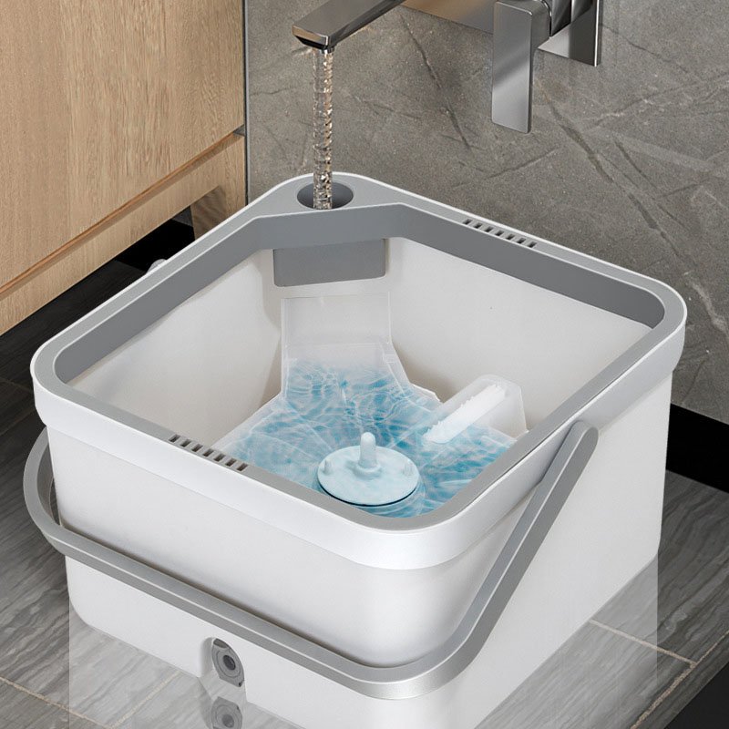Self Separation Dirty and Clean Water System Spin Flat Mop and Bucket Set
