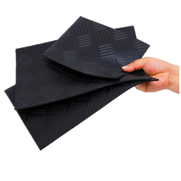 Anti Slip Eco Friendly Non Toxic Checker Pattern Rubber Floor Mat Sheet
