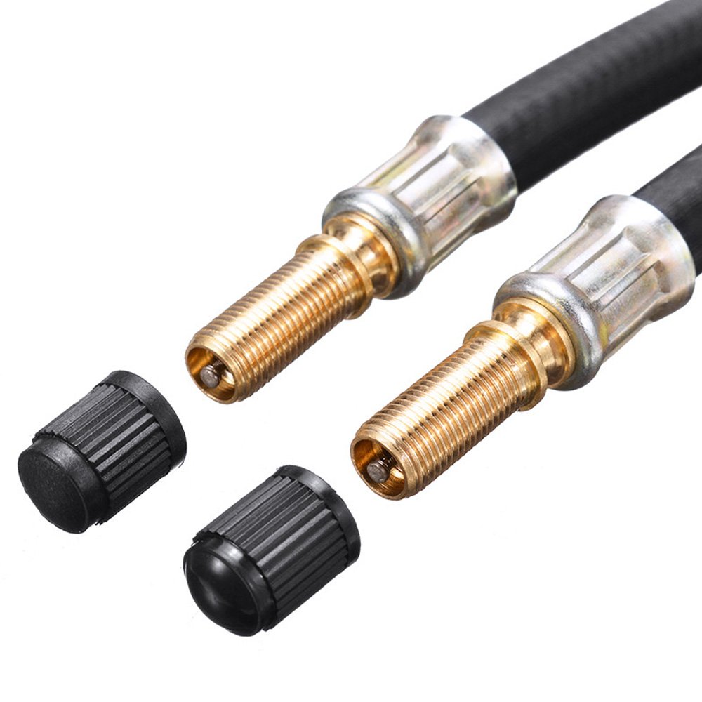 Tire Valve Stem Extension Adapter Tire Valve Extension Inflatable Rubber Hose Steel Wire Tyre Valve Extension