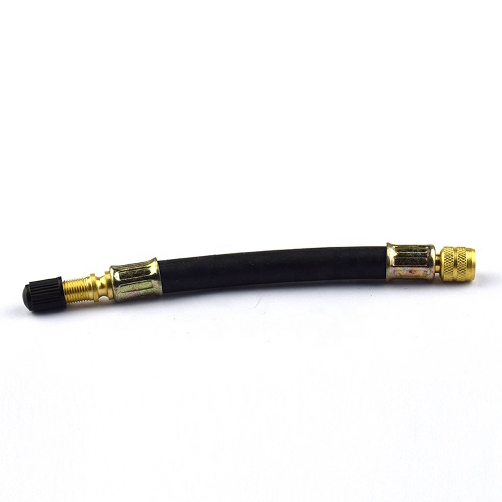Tire Valve Stem Extension Adapter Tire Valve Extension Inflatable Rubber Hose Steel Wire Tyre Valve Extension
