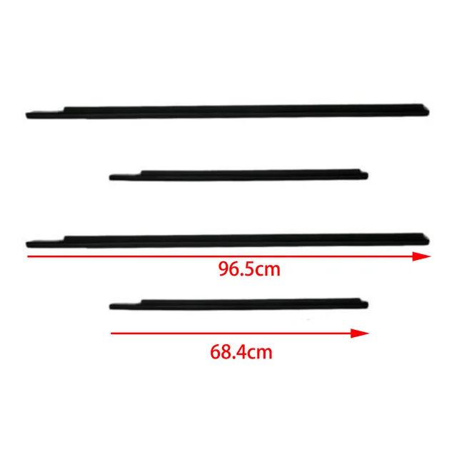4PCS Window Seal Weatherstrip Fit for Toyota VIOS 2008 2009 2010 2011 2012 2013 Door Outside Trim Seal Belt