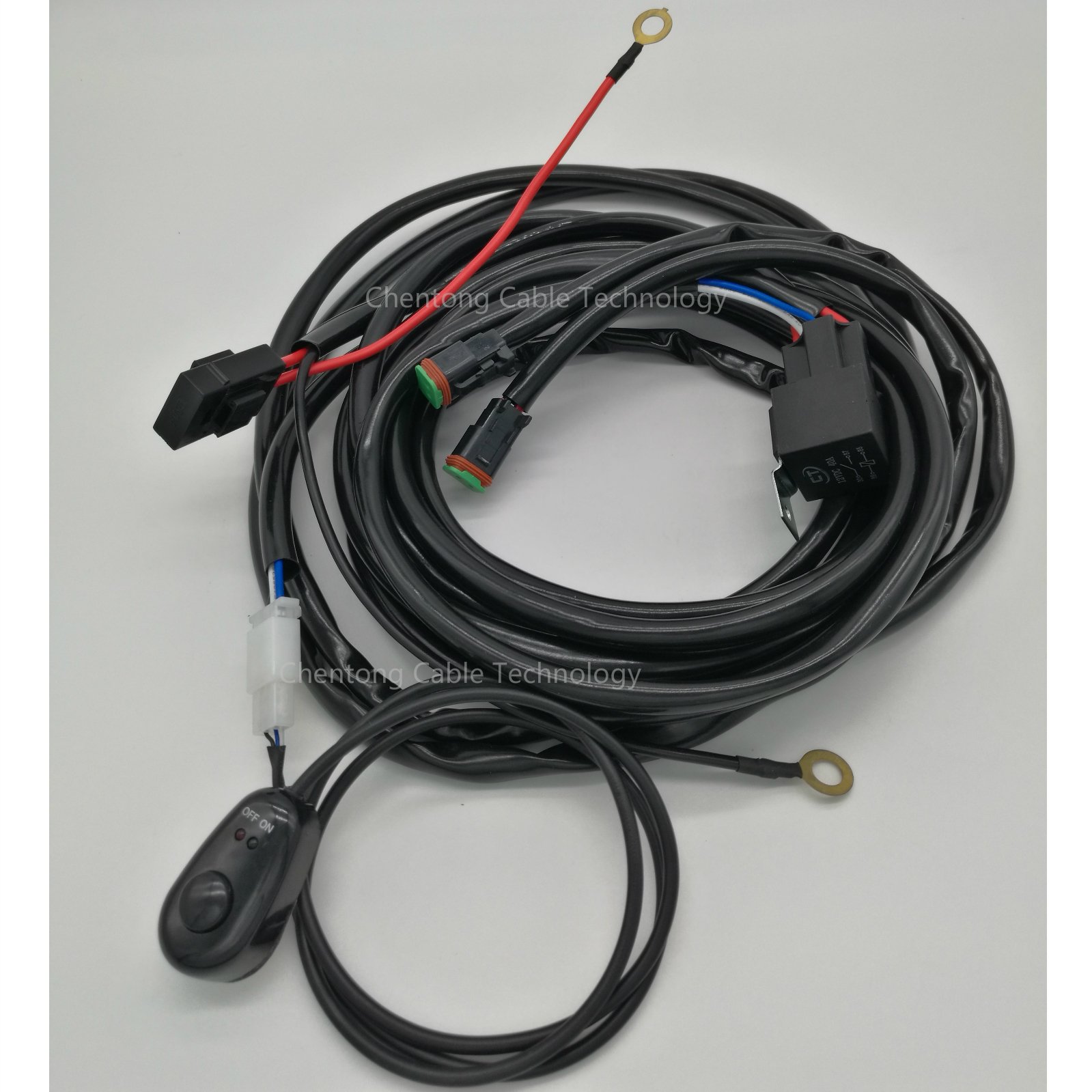 One-Stop Shopping Electrical 180 Watt Auto H4 Fog Light Wiring Harness With 40A Relay