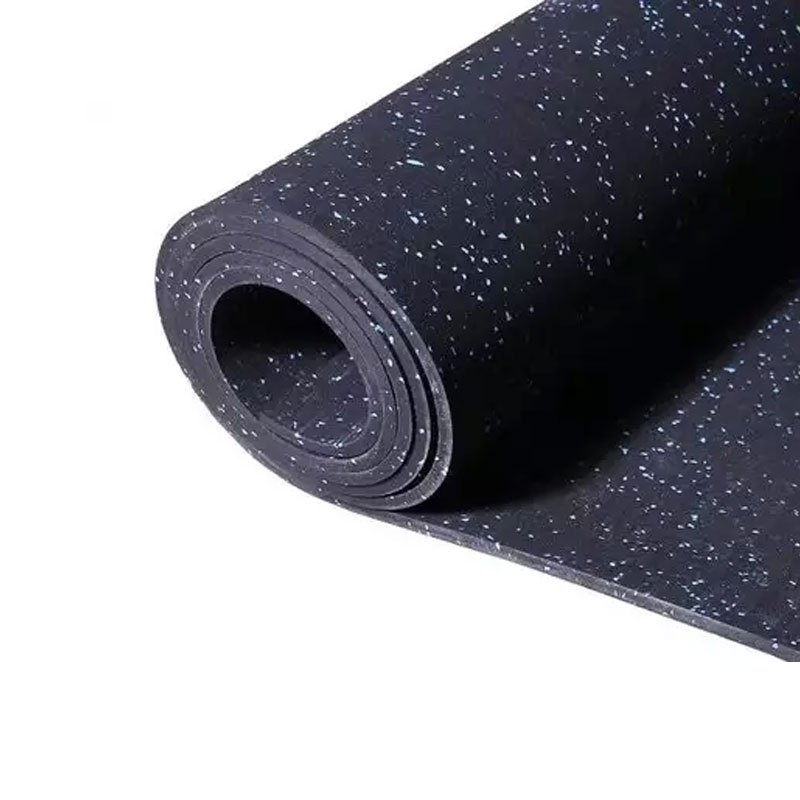 Gym floor mat cushioning floor rubber coil cushioning pad sound-proof dumbbell movement rubber mat