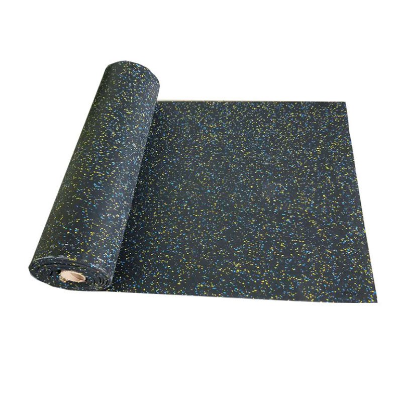 Gym floor mat cushioning floor rubber coil cushioning pad sound-proof dumbbell movement rubber mat