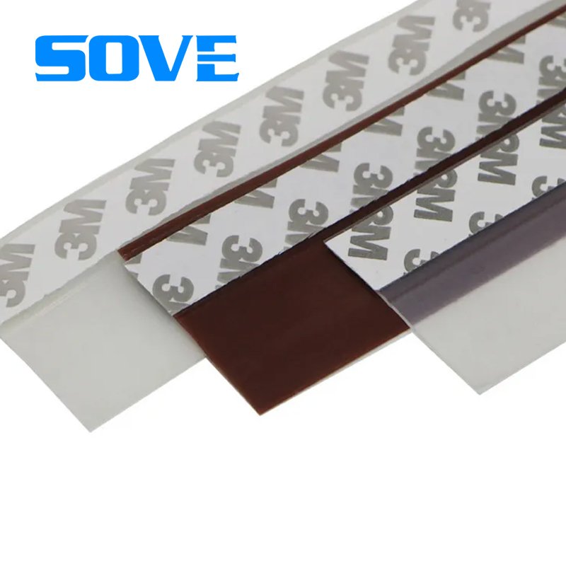 home furniture decor OEM Customized silicone products door bottom sealing strip shield for home industry supplier