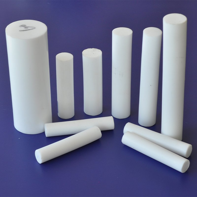Factory custom white plastic stick chemical resistant fluoroplastic extruded bar 100% virgin ptfe rods