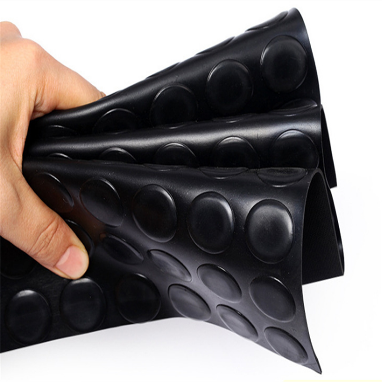 workshop rubber floor non toxic Anti-slip Coin Pattern Rubber Sheet floor mat rolls